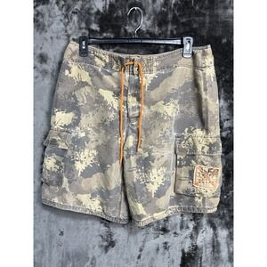 Mossimo Men's Size: 36 Camo Cargo Board Shorts Surf Swim Beach Streetwear